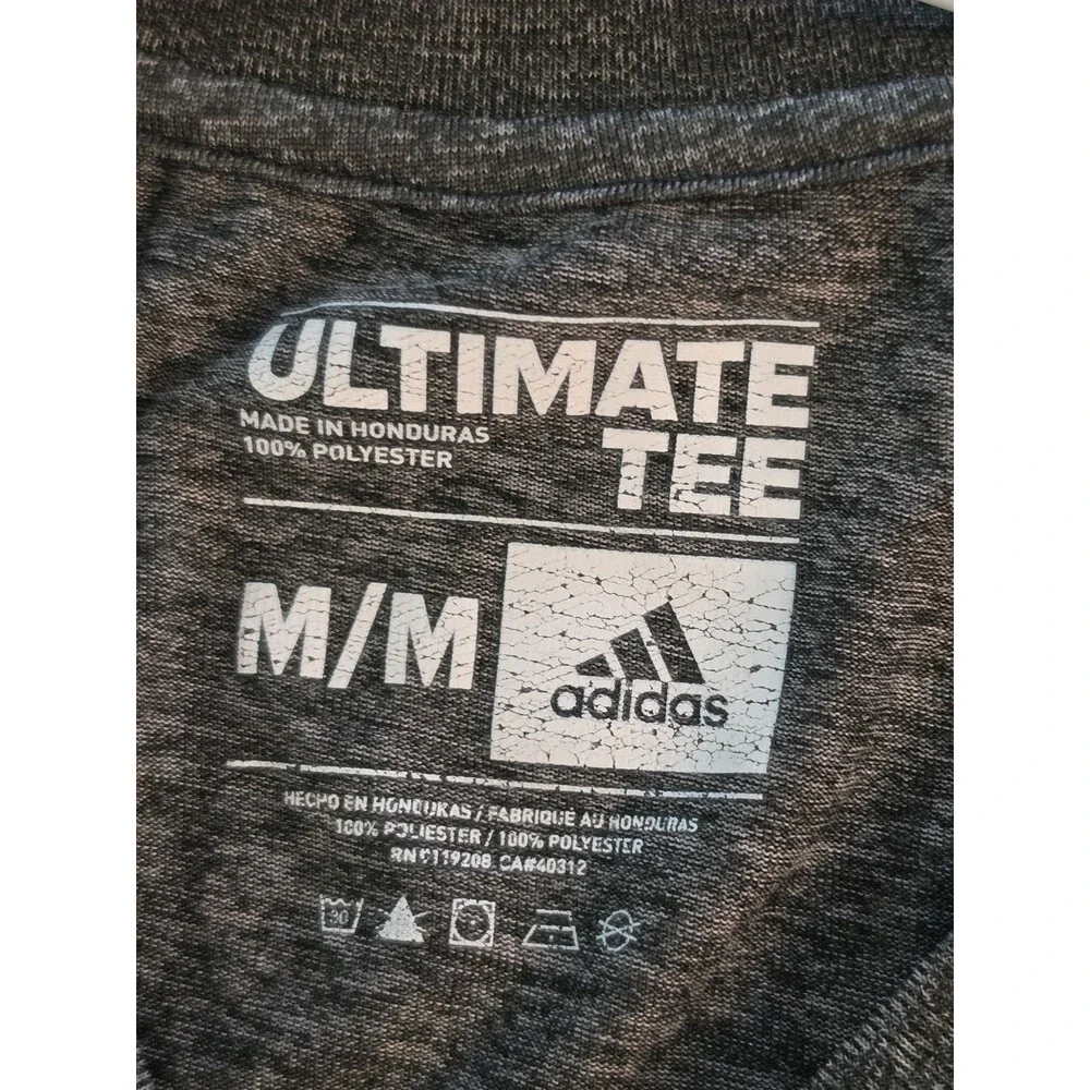 Men's Miami Hurricane UM Adidas Printed Defense Chain Tee Shirt Size Medium